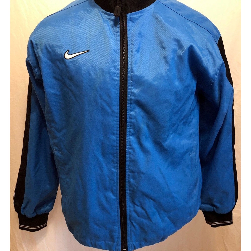 VTG Nike Teal Zip Up Jacket Size Medium Mesh Lining Windbreaker Running Casual